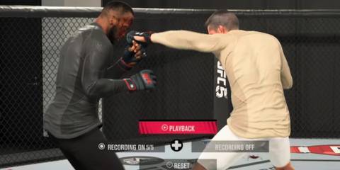 UFC 5 jab to overhand combo 1