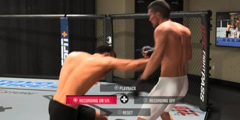 UFC 5 jab to straight body frame 2