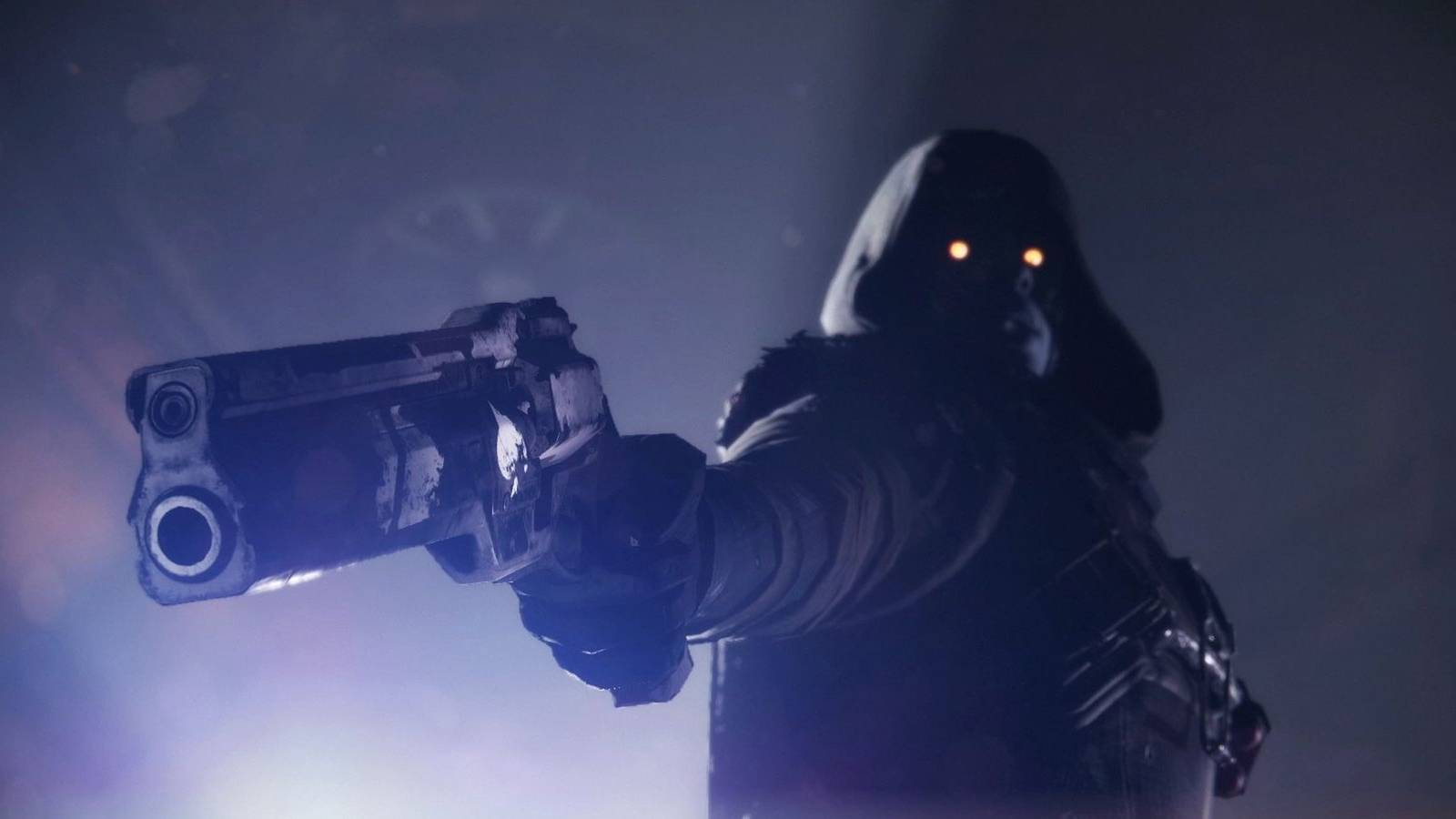 Uldren Sov from Destiny 2 Aims the Ace of Spades Gun