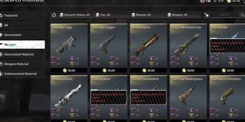 ultimate weapons the first descendant