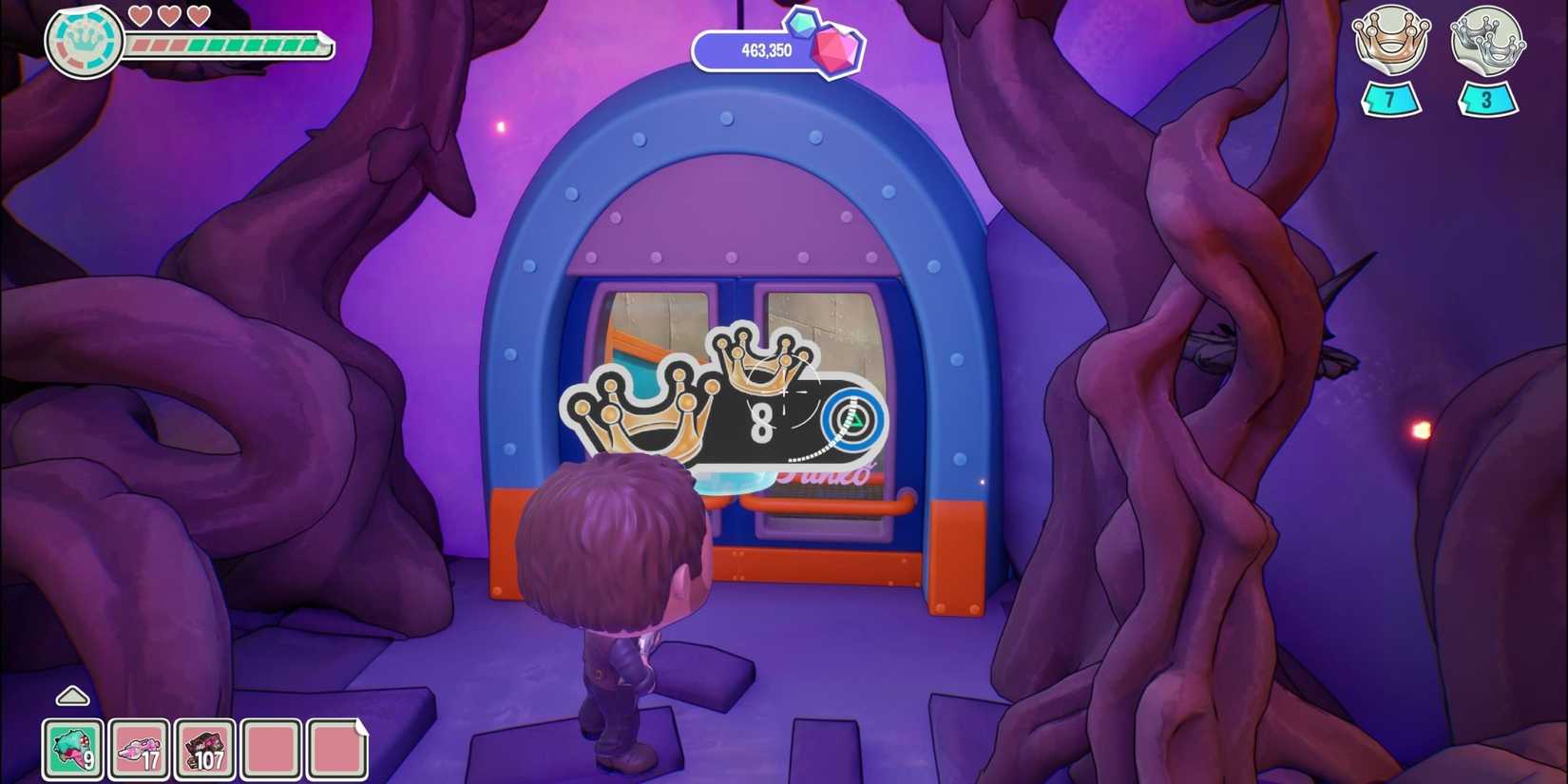 A player at the world unlock section of Funko Fusion