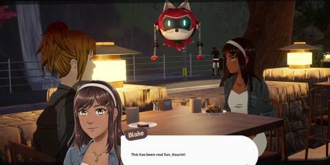 a player sitting with Blake in SunnySide