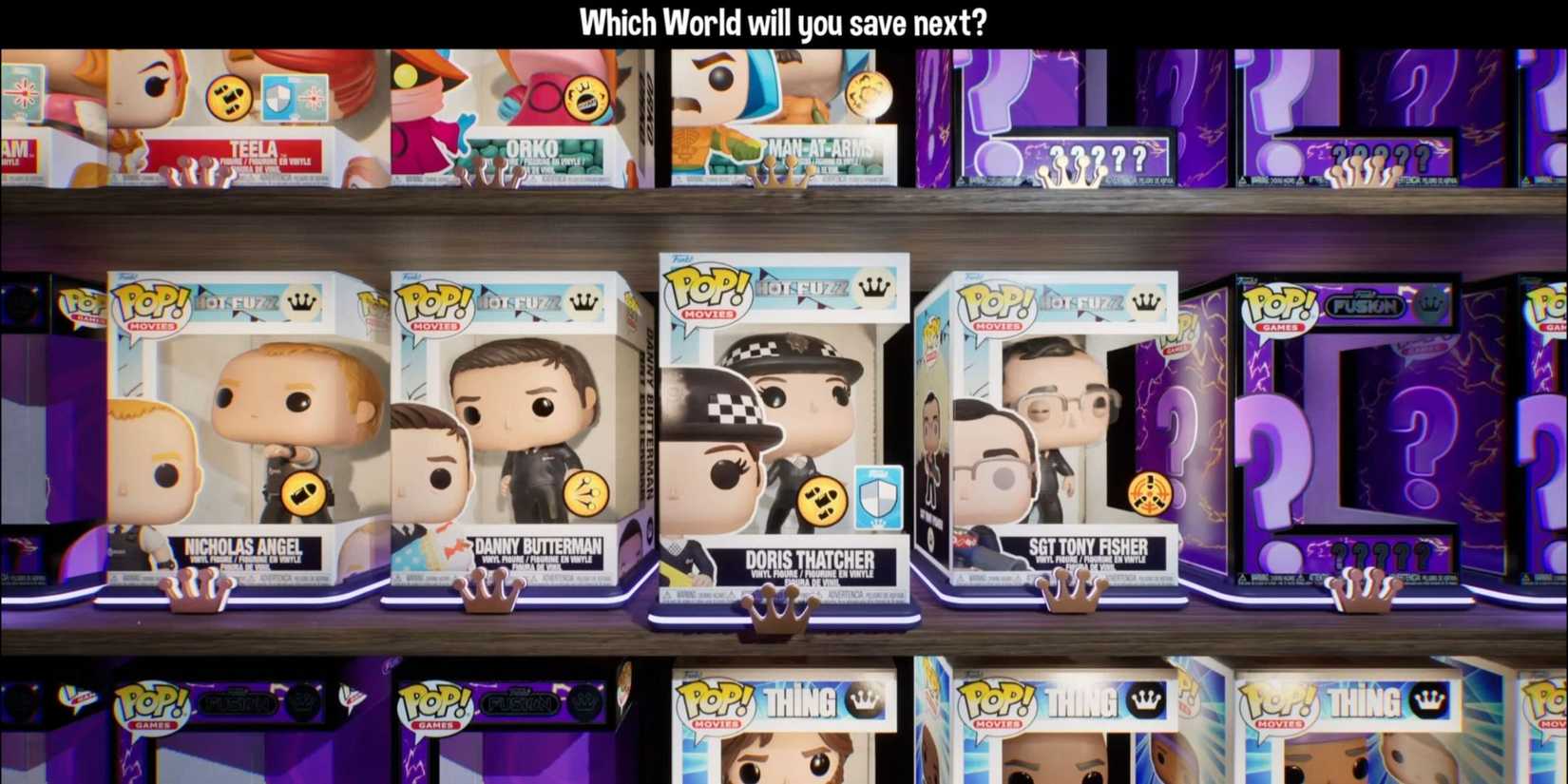 The character selection screen from Funko Fusion
