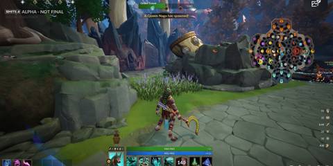 A player placing a ward in Smite 2