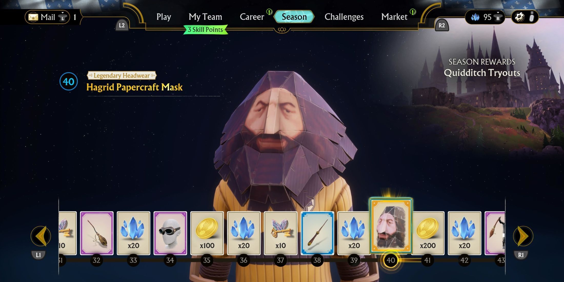 How To Get PS1 Hagrid Headwear in Quidditch Champions