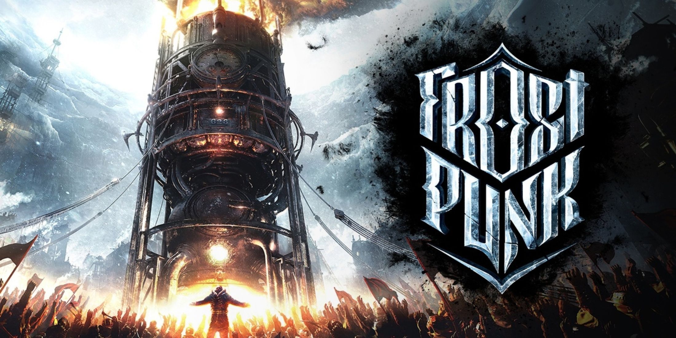 The title image for the original Frostpunk