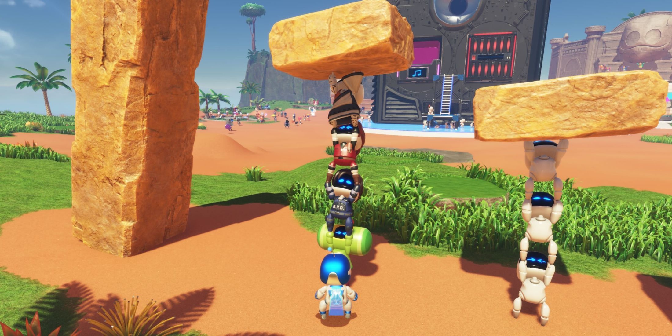 How To Knock A Bot Out Of A Bot Tower Without It Collapsing In Astro Bot