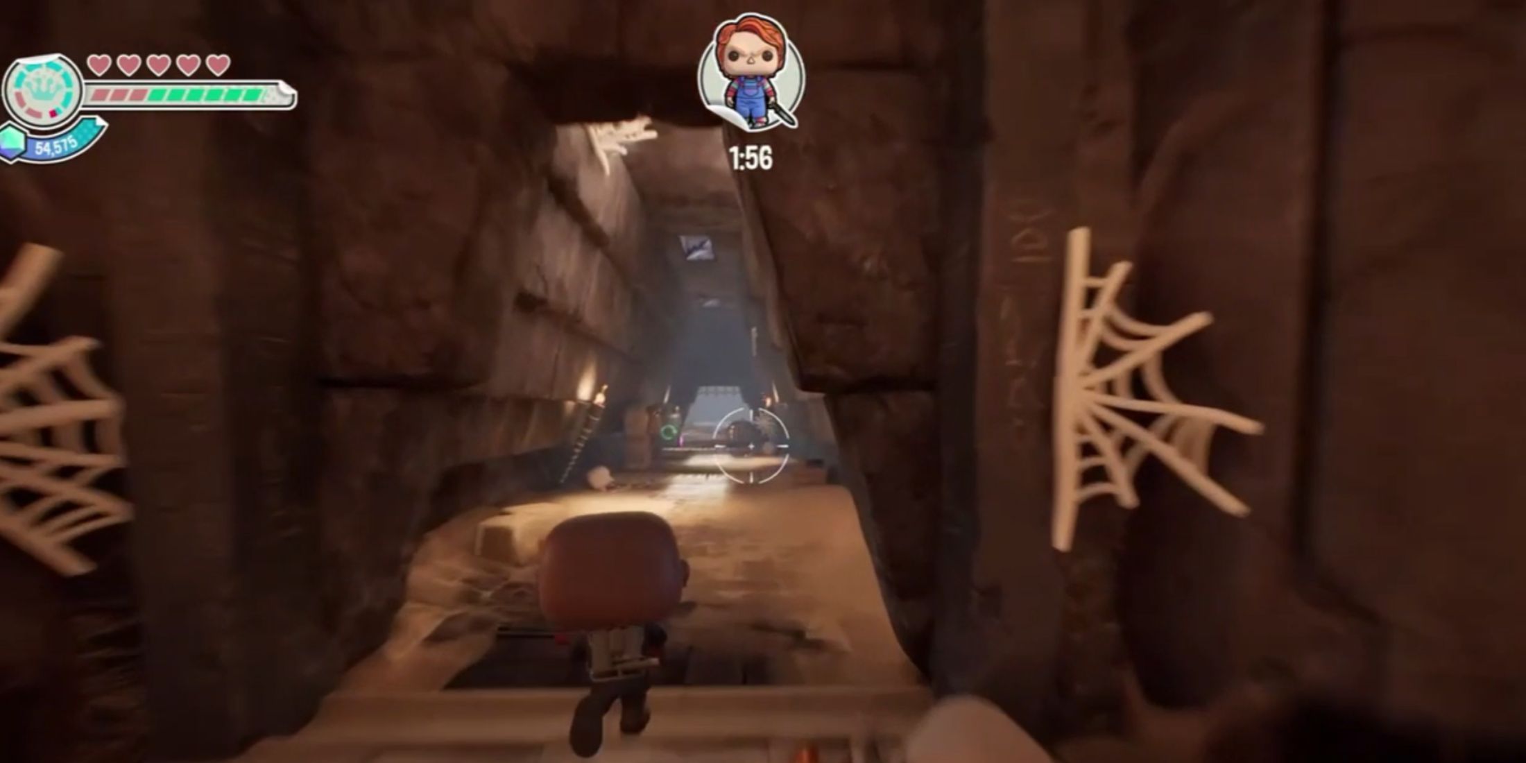 A player running through The Mummy mission in Funko Fusion