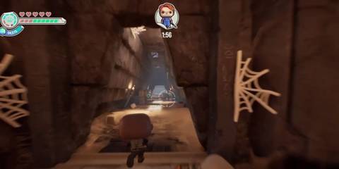 A player running through The Mummy mission in Funko Fusion