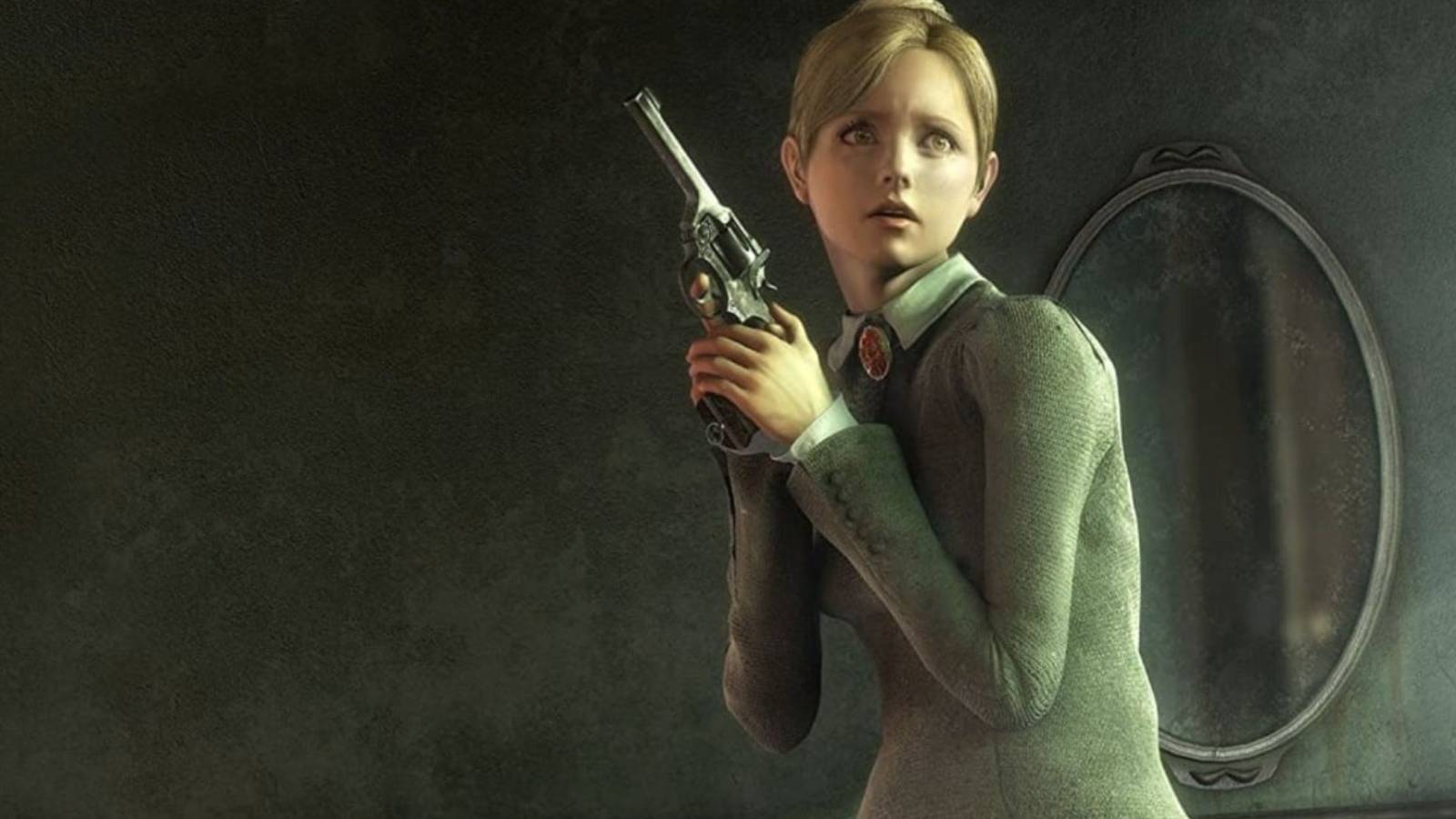 Jennifer holding a gun in Rule of Rose