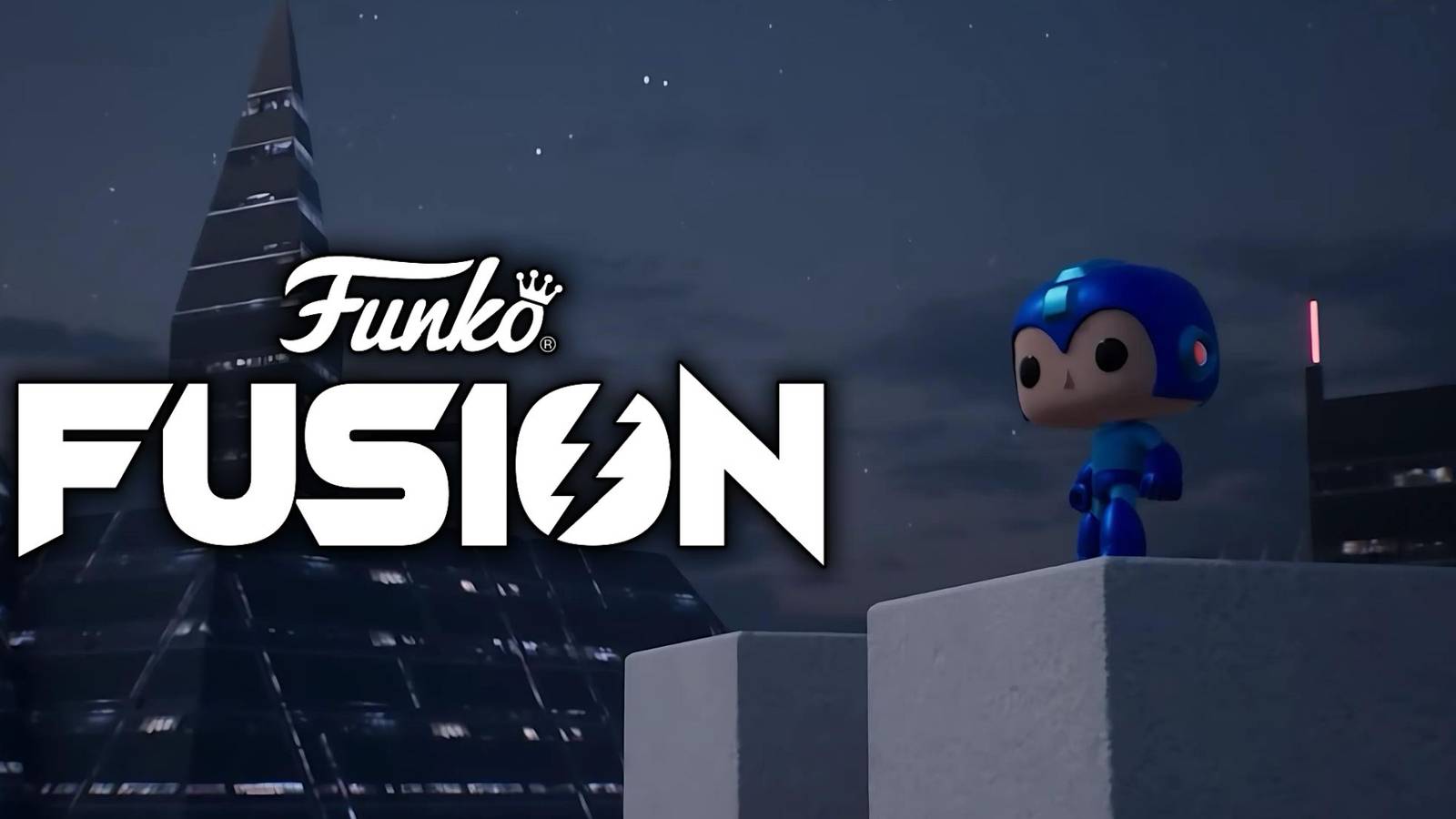 Mega Man and the Funko Fusion logo