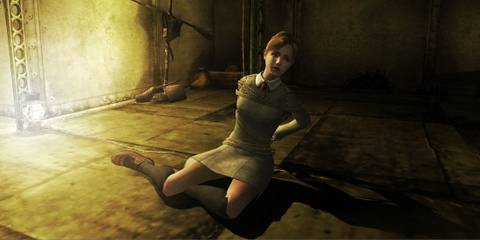 Jennifer from Rule of Rose tied up in a room