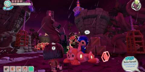 Mega Man in the Scare Mare level of Funko Fusion