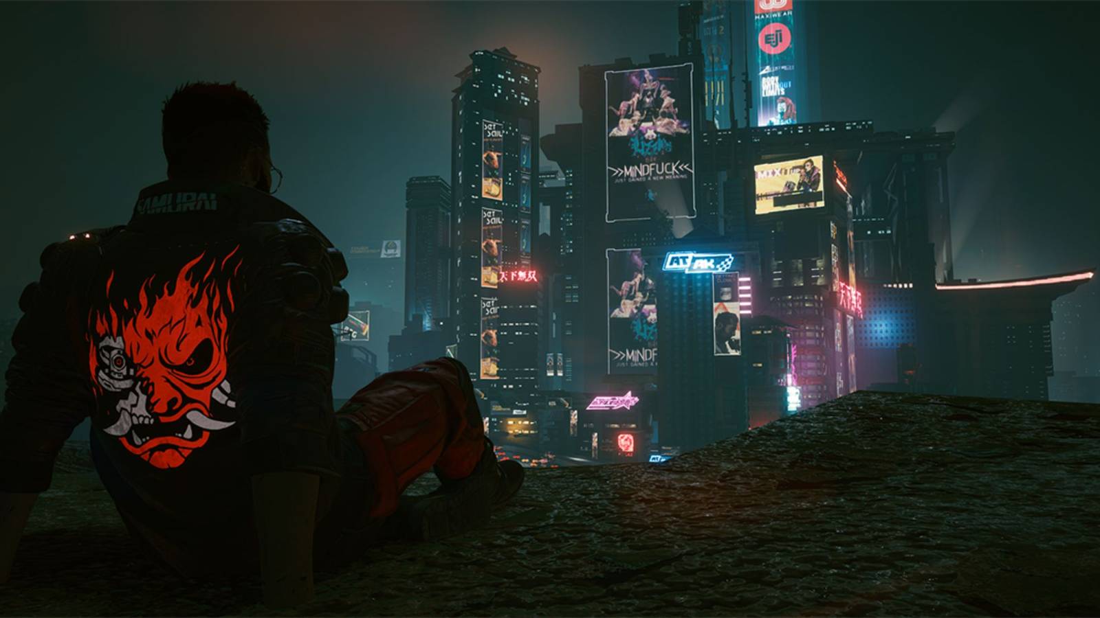 minecraft player builds cyberpunk 2077 night city