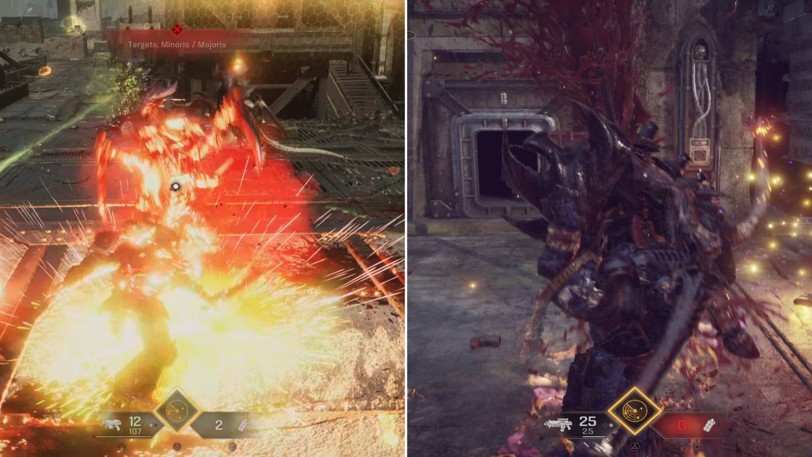 The Player Performing A Heavy Attack & Executing An Enemy