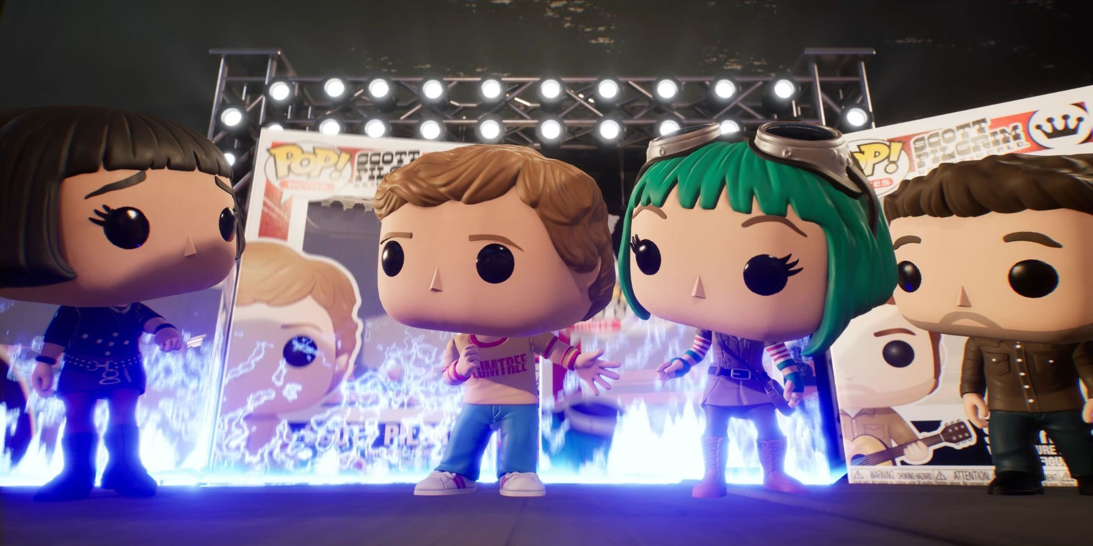 The Scott Pilgrim main characters in Funko Fusion