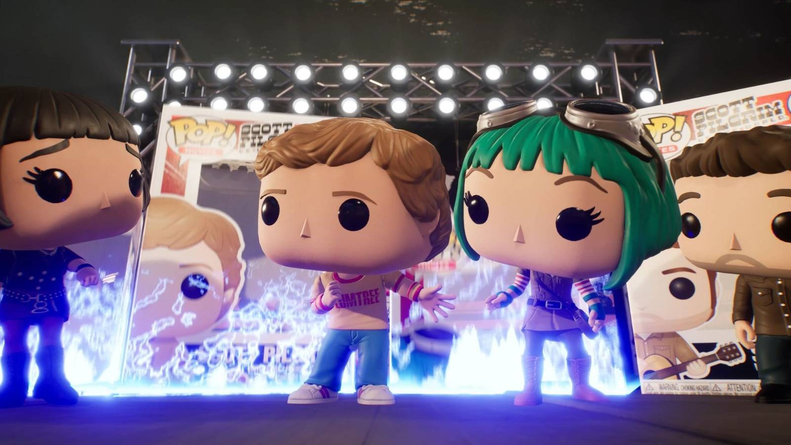 The Scott Pilgrim main characters in Funko Fusion