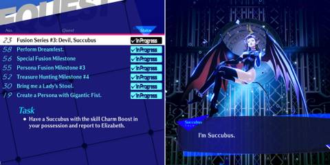 Elizabeth Request 23 In The Menu & Succubus Being Fused