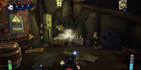 The location of a flower in Epic Mickey: Rebrushed