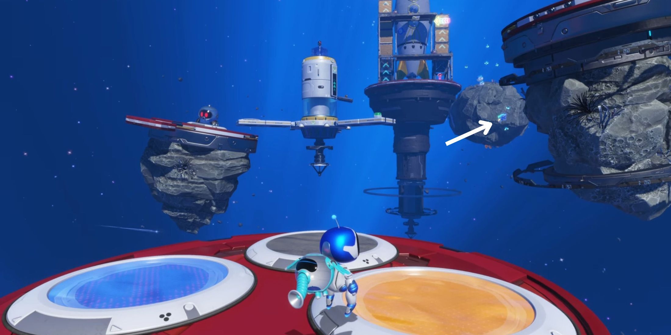 The second puzzle piece in Astro Bot's High-Suction Hero