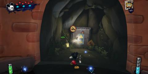 The location of a flower in Epic Mickey: Rebrushed