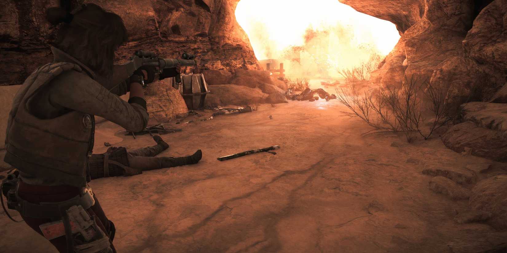 Using Relby V-10 Blaster Rifle in Star Wars Outlaws