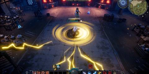 V Rising Lightning Typhoon in Boss Fight