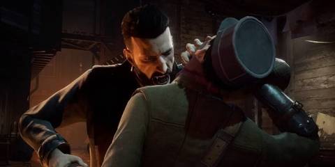 Jonathan Reid feeding on a victim in Vampyr