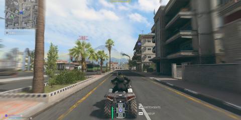 Screenshot showcasing Vehicle Field of View in Warzone