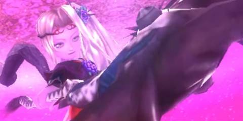 A giant Viridi waving her staff