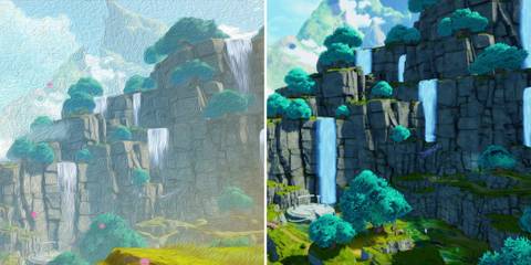 Visions of Mana_ Behind the Scenery 1 Walkthrough feature image