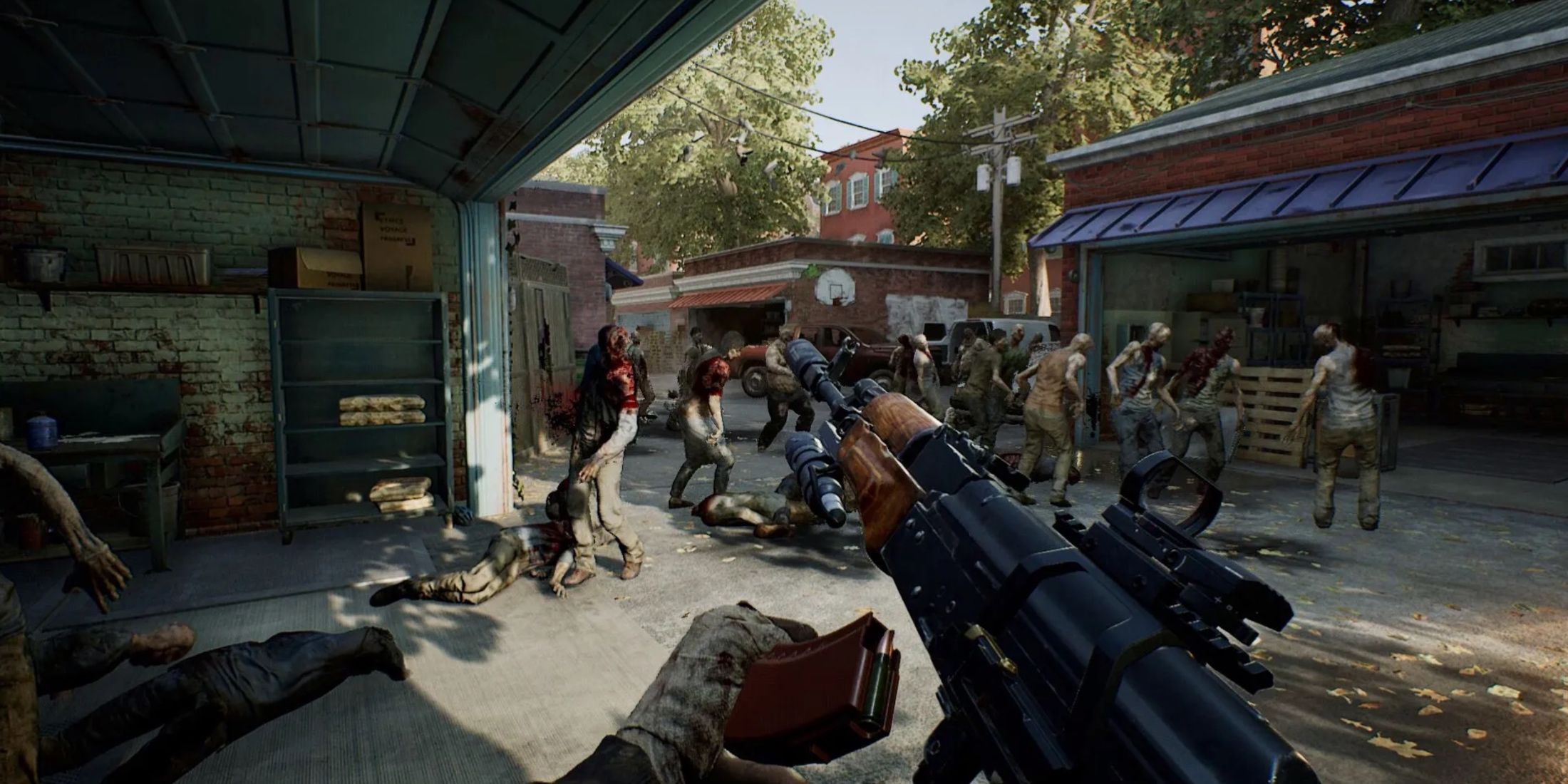 Player reloads an AK-47 in Overkill's The Walking Dead