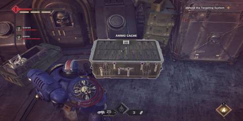 Titus Facing An Ammo Cache 