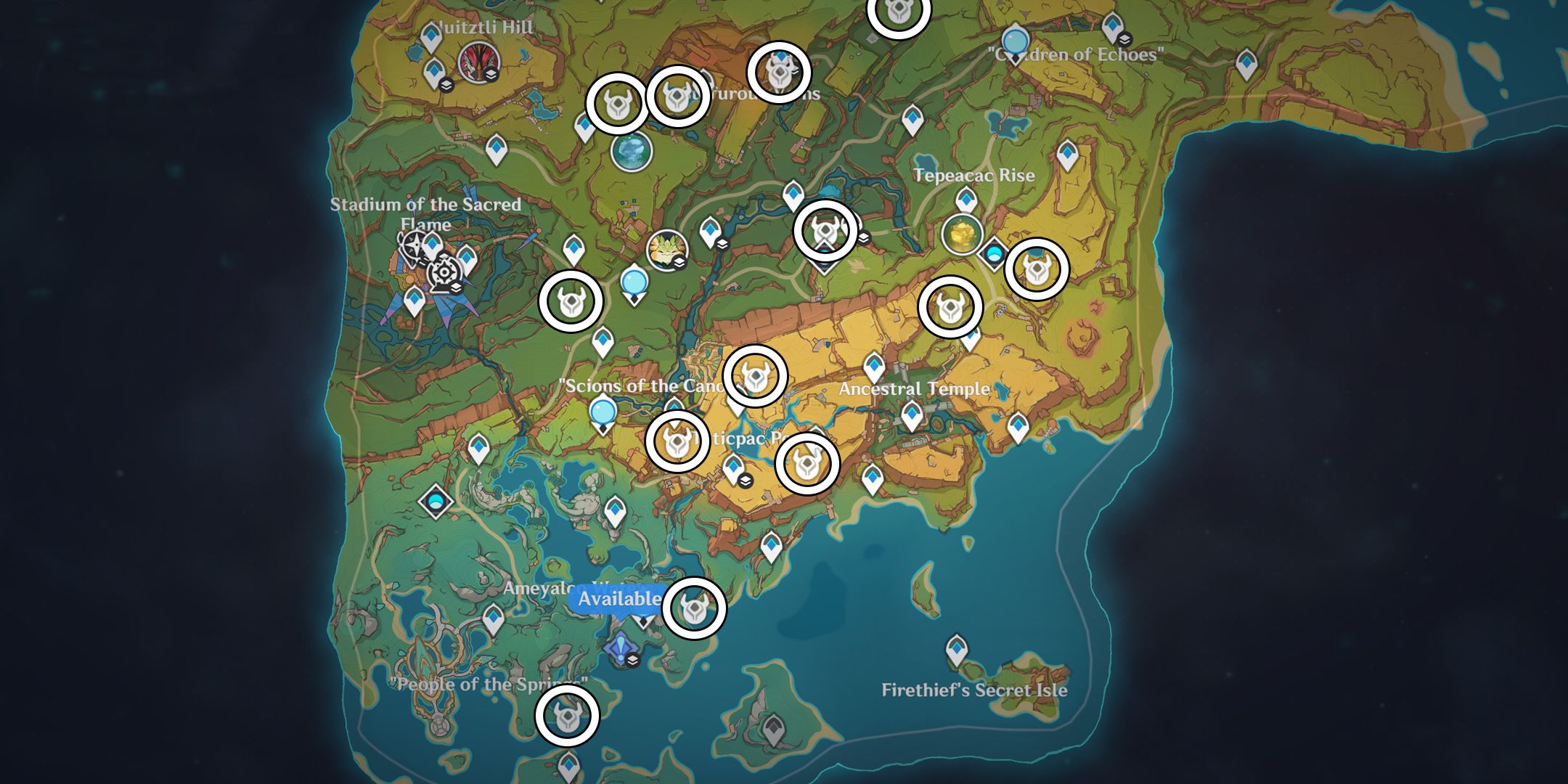 Wayob Manifestation Locations & Farming Route Map In Genshin Impact