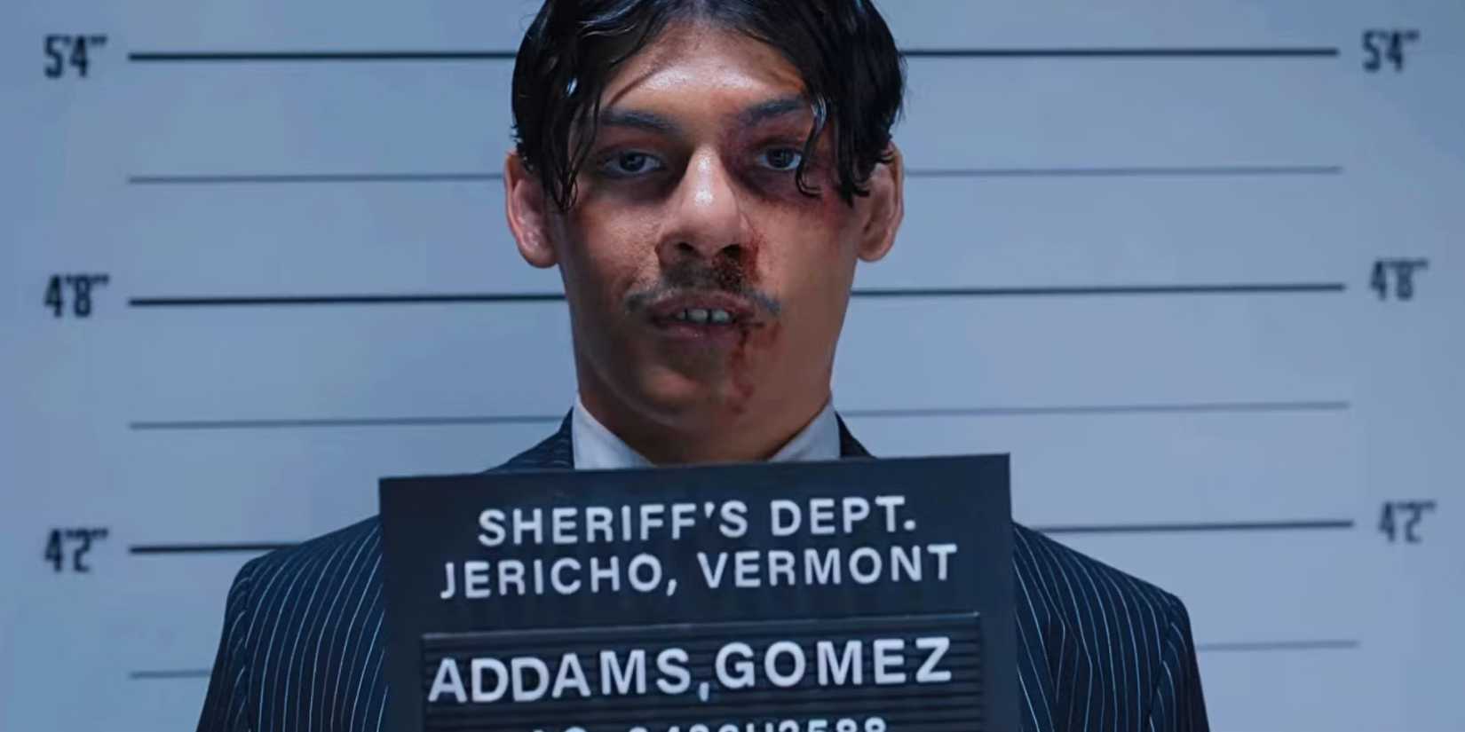 wednesday-netflix-young-gomez-addams-arrested-jail-mugshort