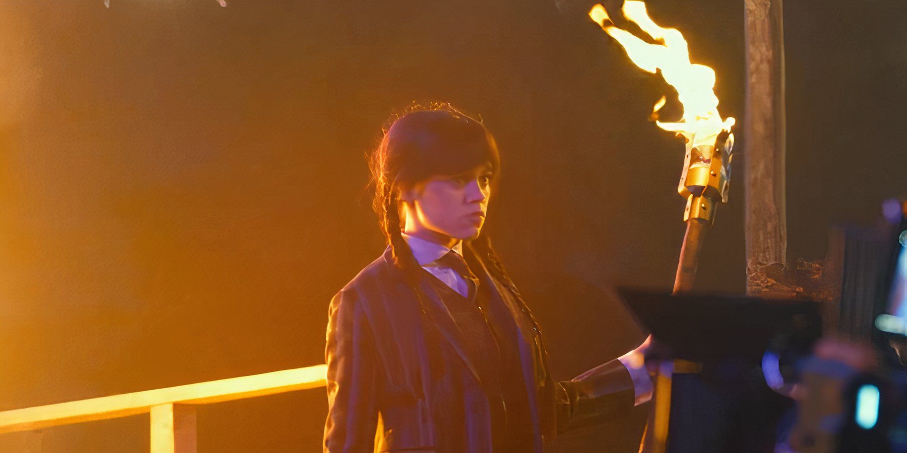 Wednesday Season 2 BTS Clip Teases A Fiery Nevermore Academy Return