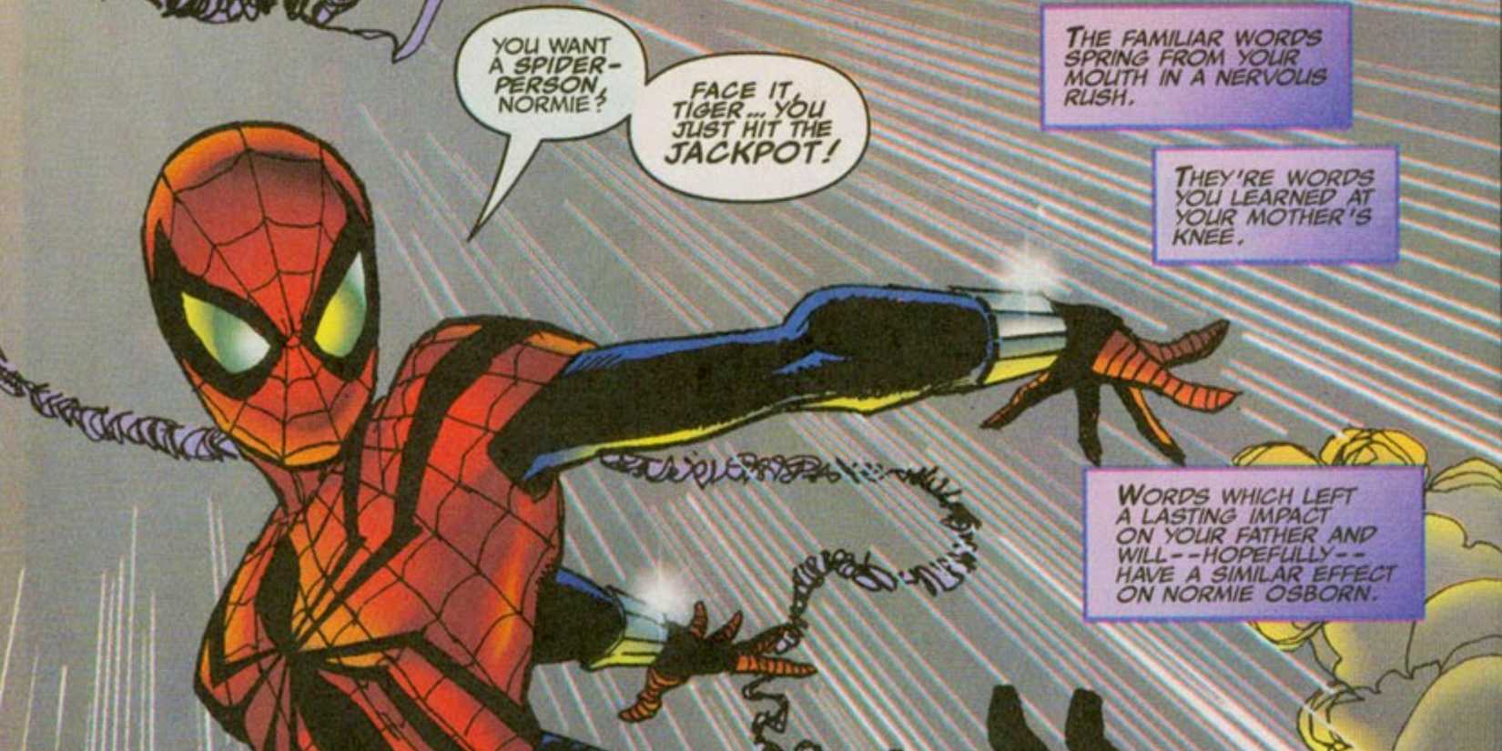 Spider-Girl mid-fight