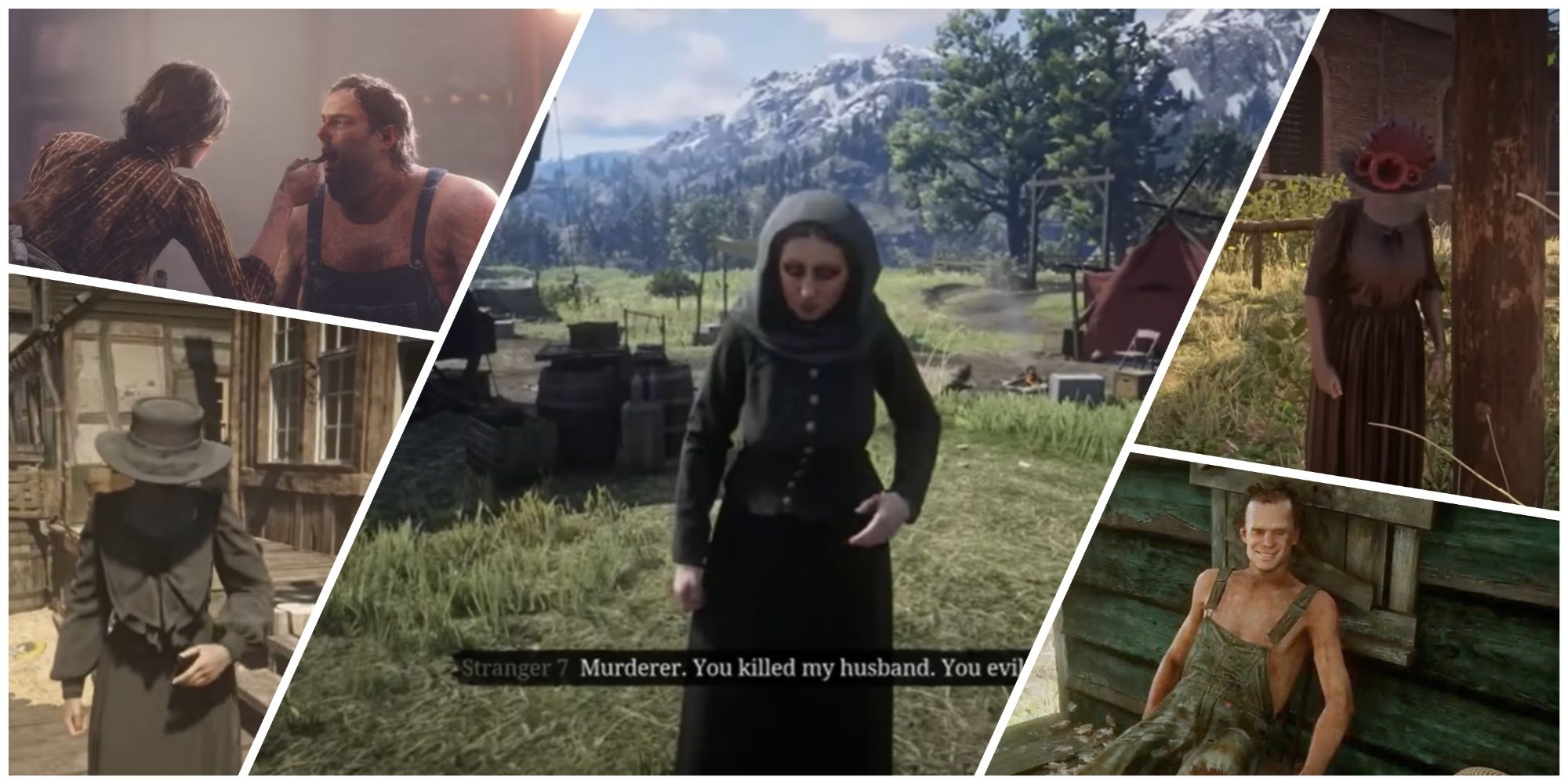 Widows in Rhodes, Valentine and Annesburg and villains Sonny and Bray in Red Dead Redemption 2