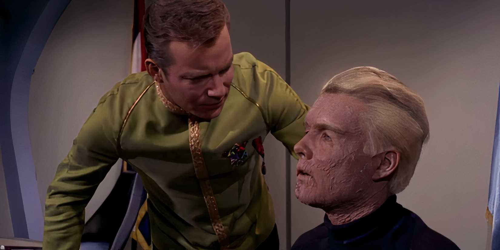 William Shatner and Sean Kenney in Star Trek: The Menagerie Part I (1966)
