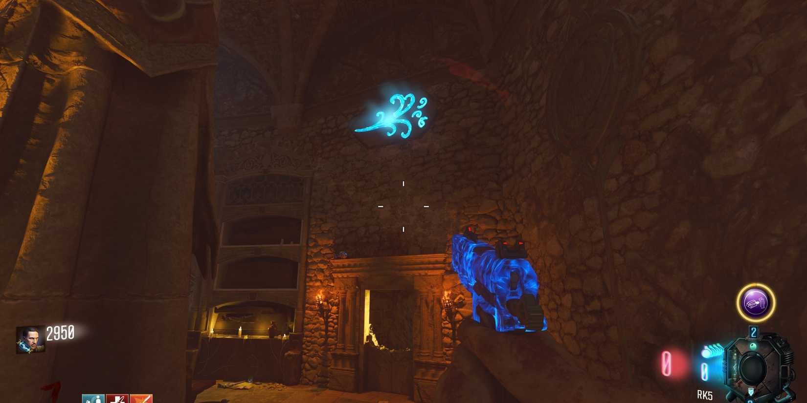 wind symbol in the undercroft