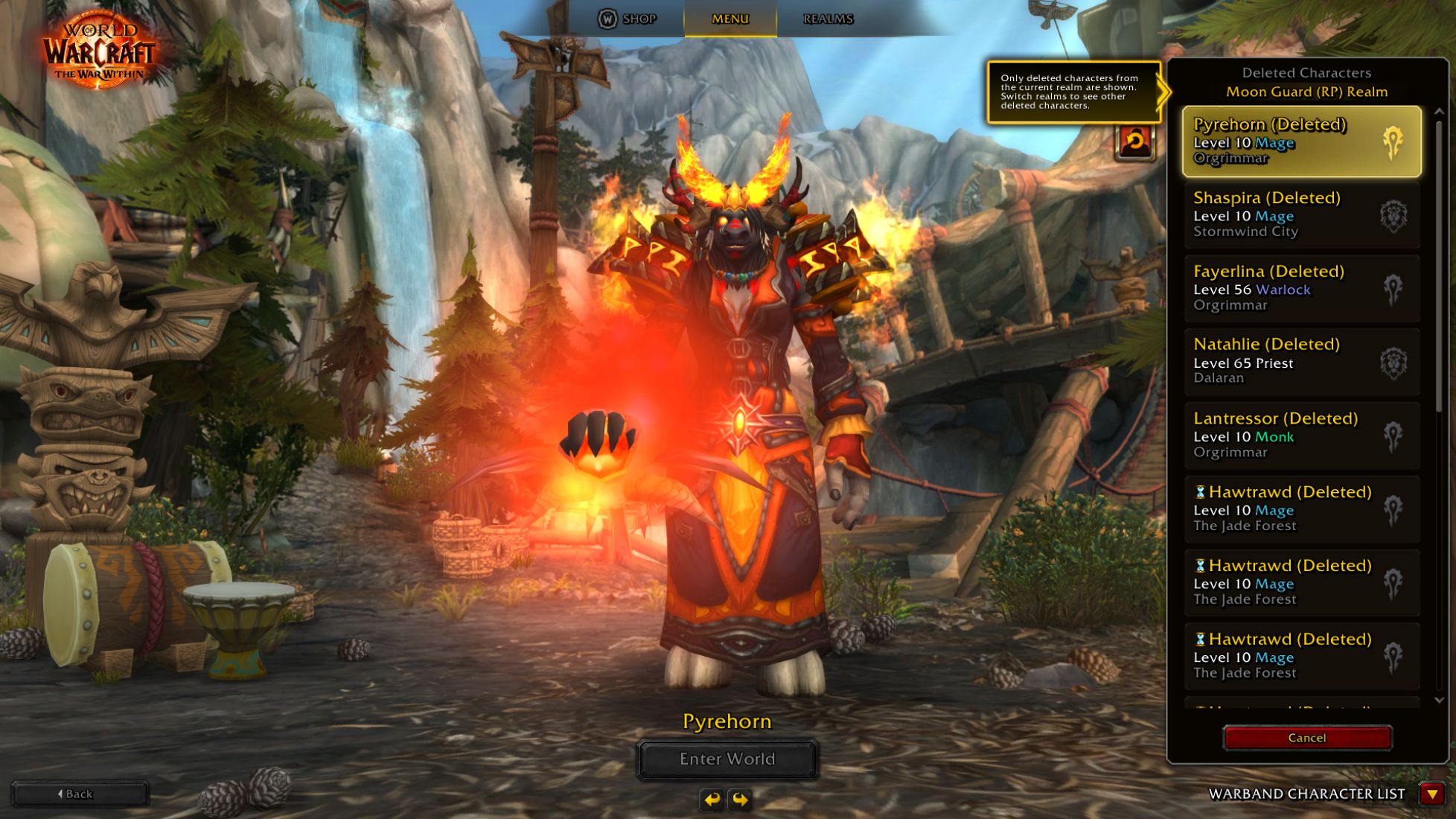 World of Warcraft Quietly Brings Back Helpful Character Service