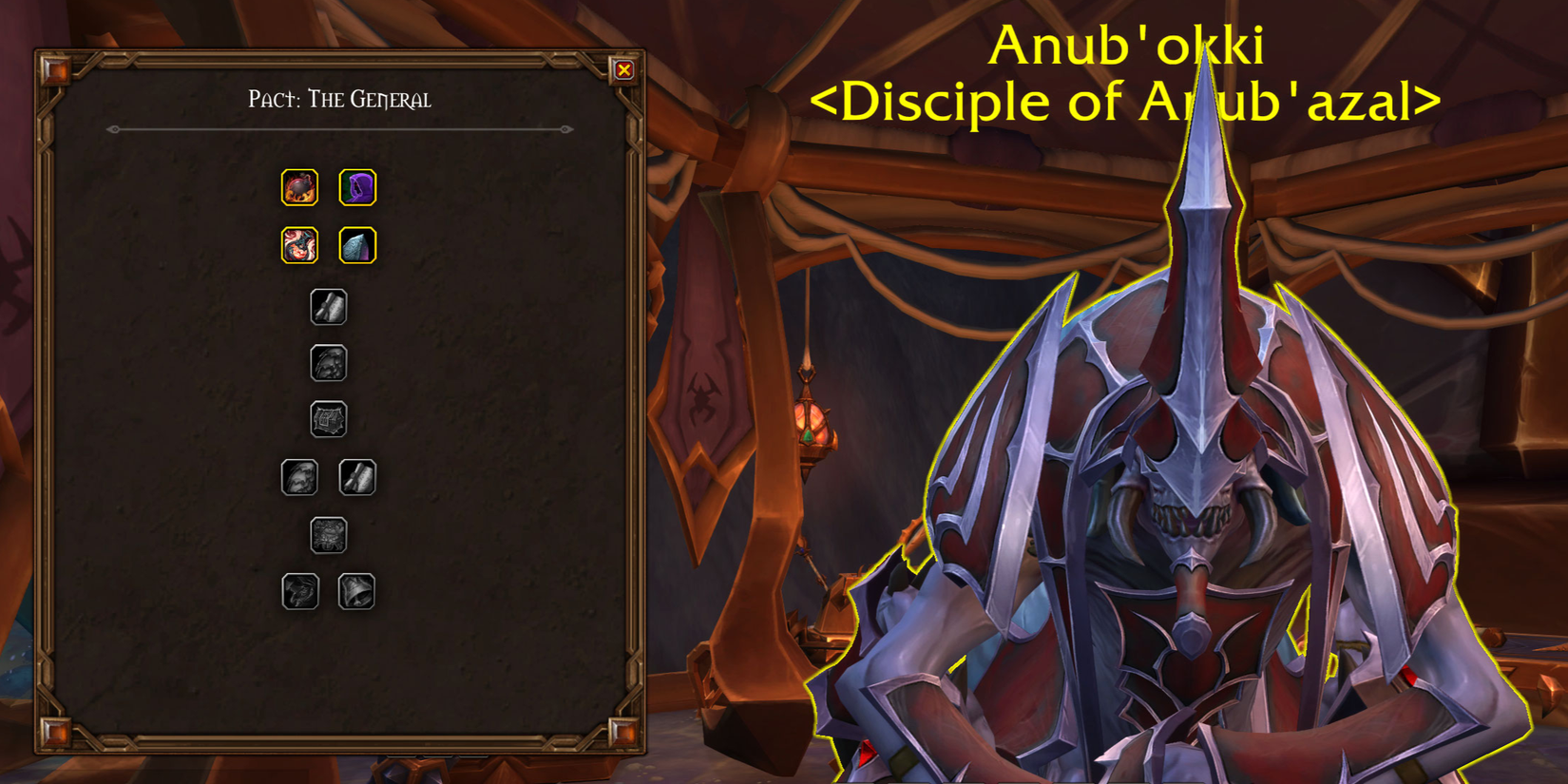 WoW The War Within Azj Kahet Pacts General