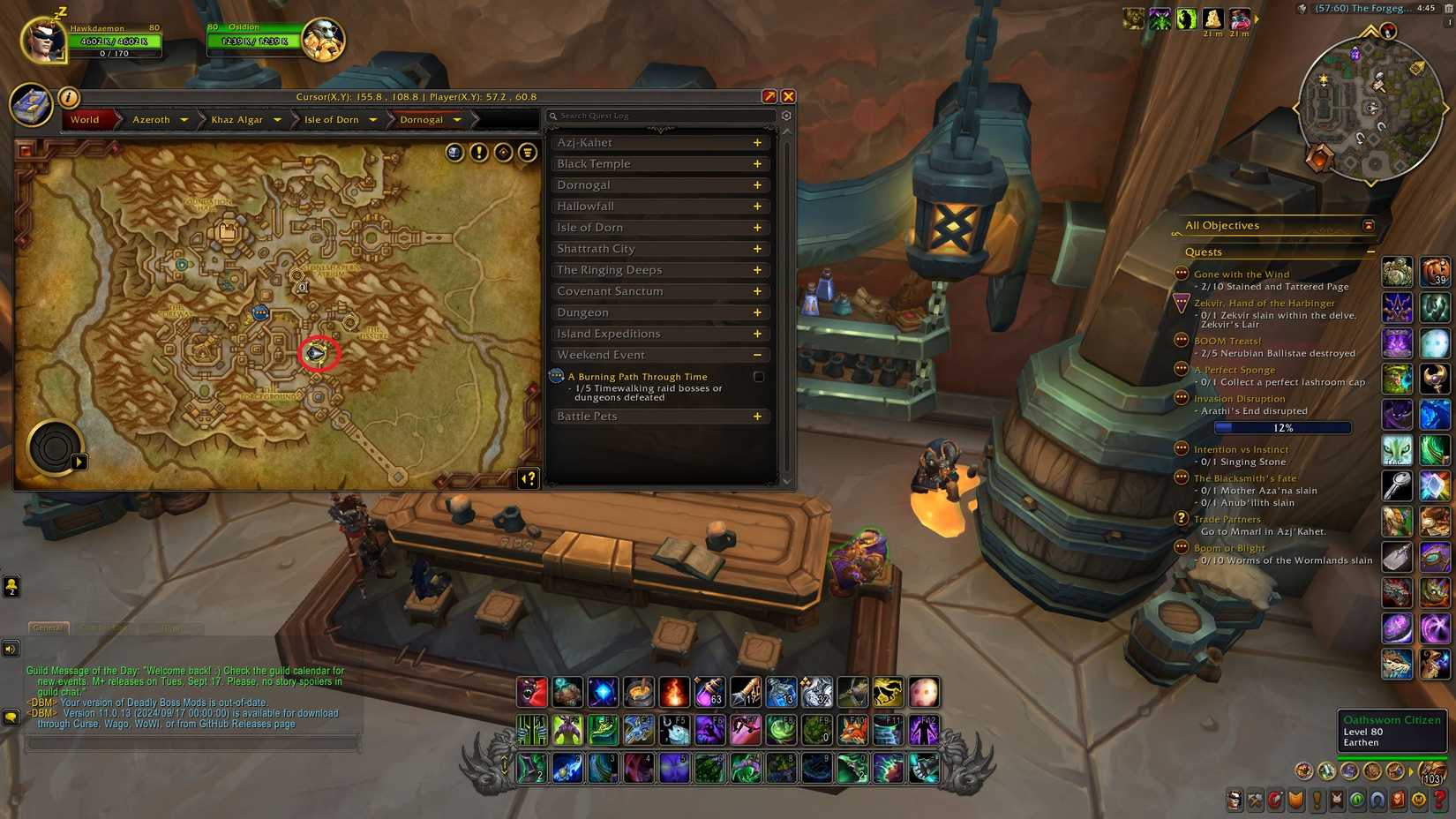 wow the war within ensemble vendor location 1