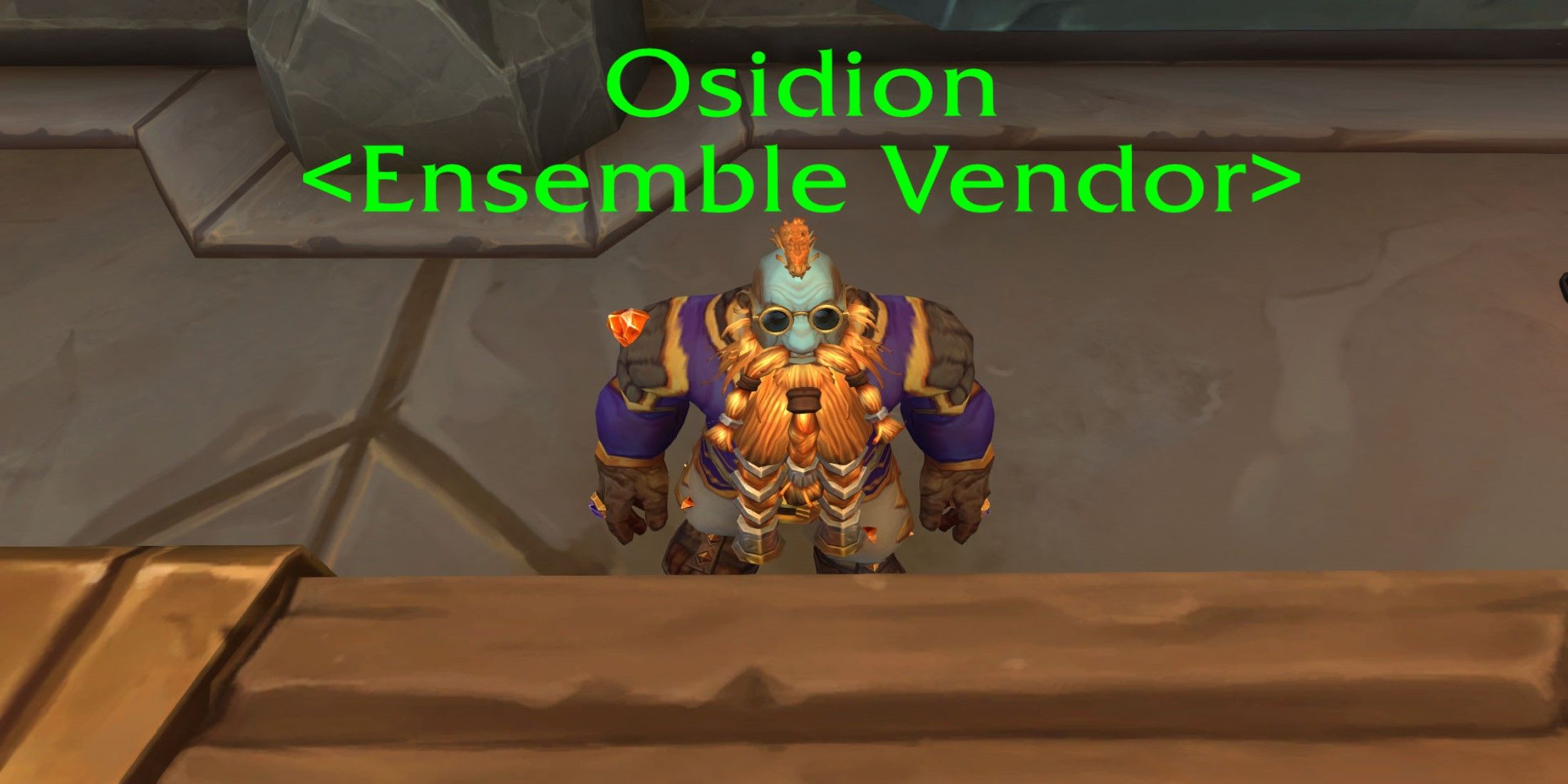 WoW: La guerra dentro de la ubicación del proveedor del conjunto (Obsidion)