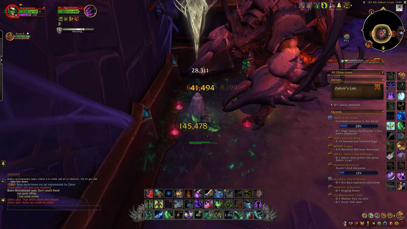 wow the war within how to beat zekvir 2