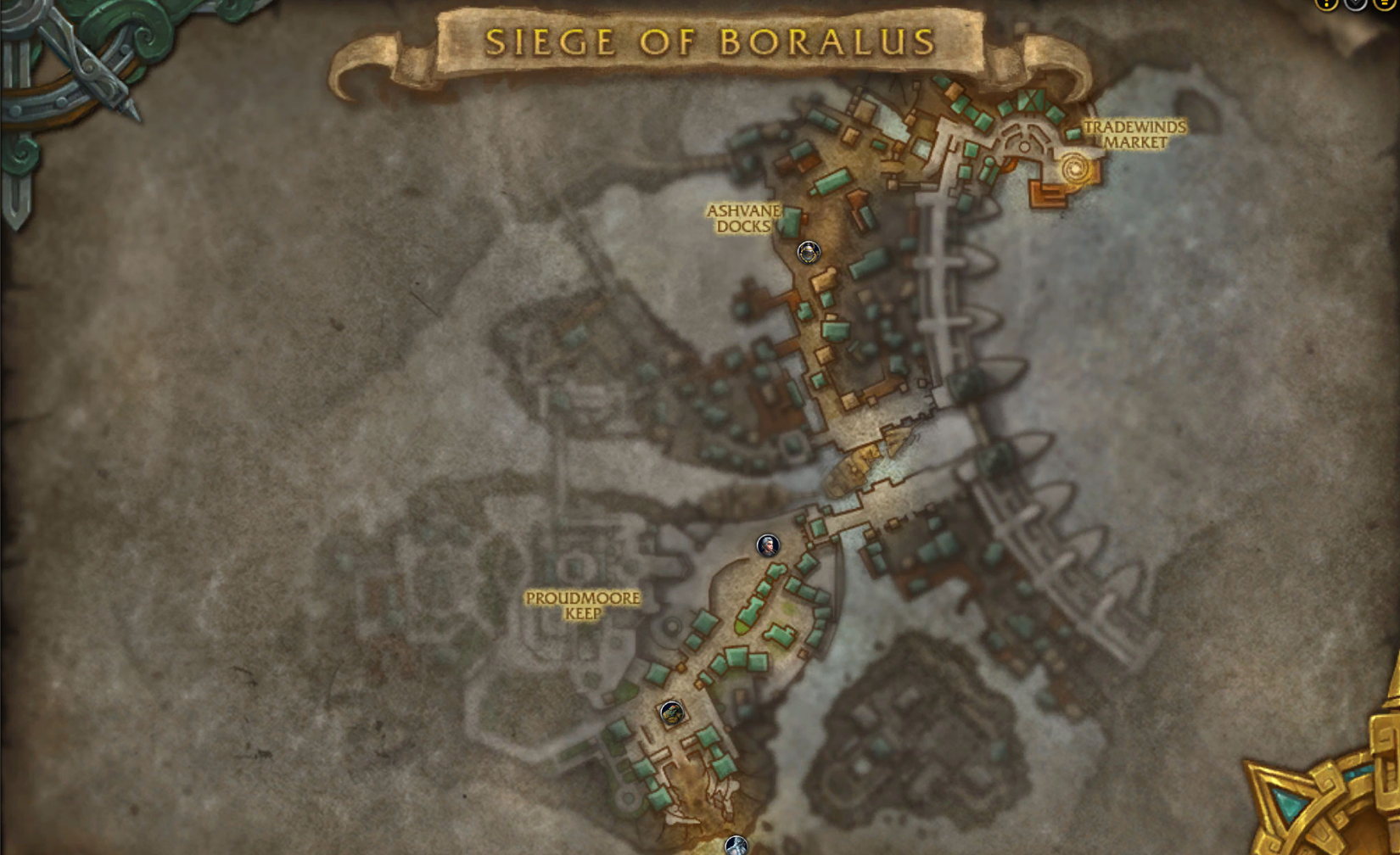 WoW TWW All Season One Dungeons The War Within Siege of Boralus Map