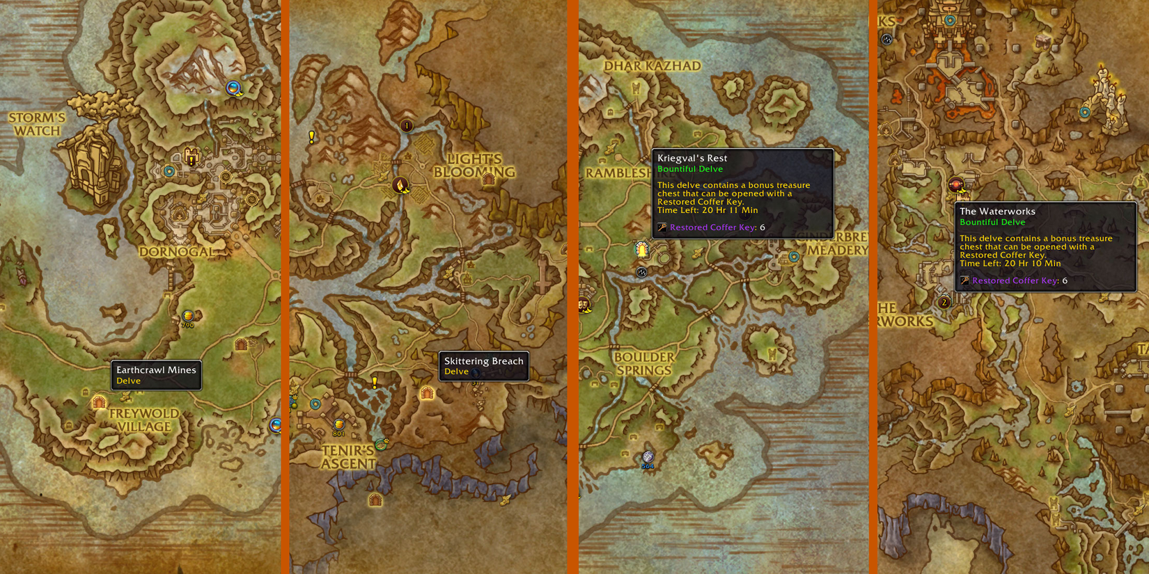 WoW TWW Best Delves Avoid Earthcrawl Skitering Kriegval Waterworks