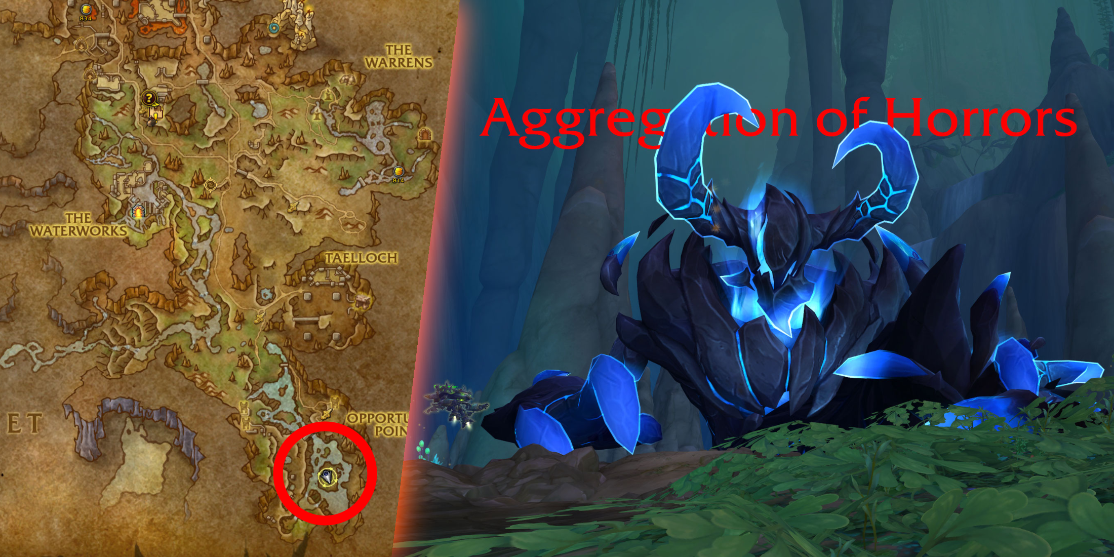 WoW TWW World Bosses Aggregation of Horrors Location Ringing Deeps