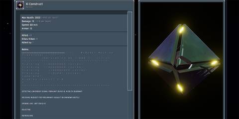 Xi Construct Boss Logbook Entry in Risk of Rain 2