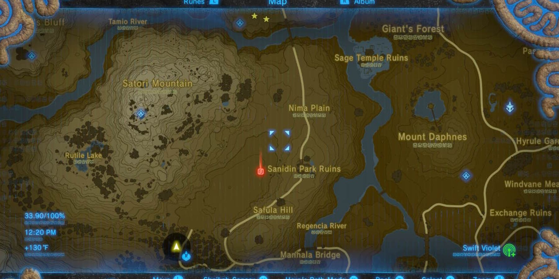 zelda breath of the wild white stallion location